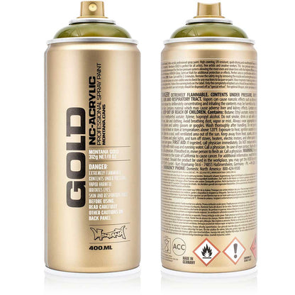 Montana Gold Akrilik Sprey Boya 400ml Transparent Olive Green T6340