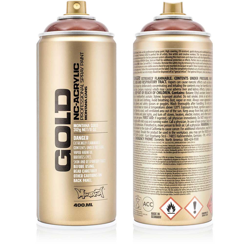 Montana Gold Akrilik Sprey Boya 400ml Transparent Chestnut T8320