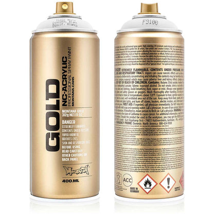 Montana Gold Akrilik Sprey Boya 400ml Disco White (Fluo) F9100