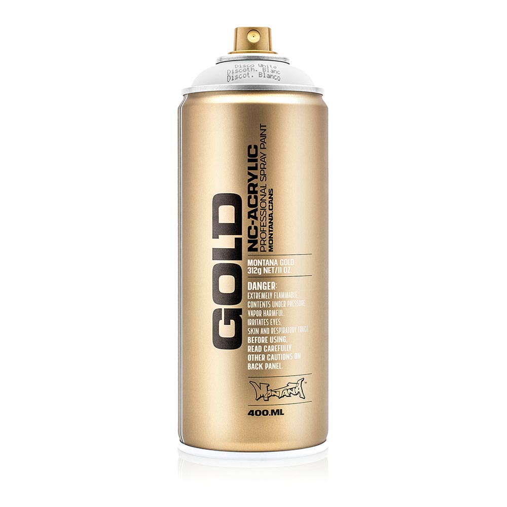 Montana Gold Akrilik Sprey Boya 400ml Disco White (Fluo) F9100