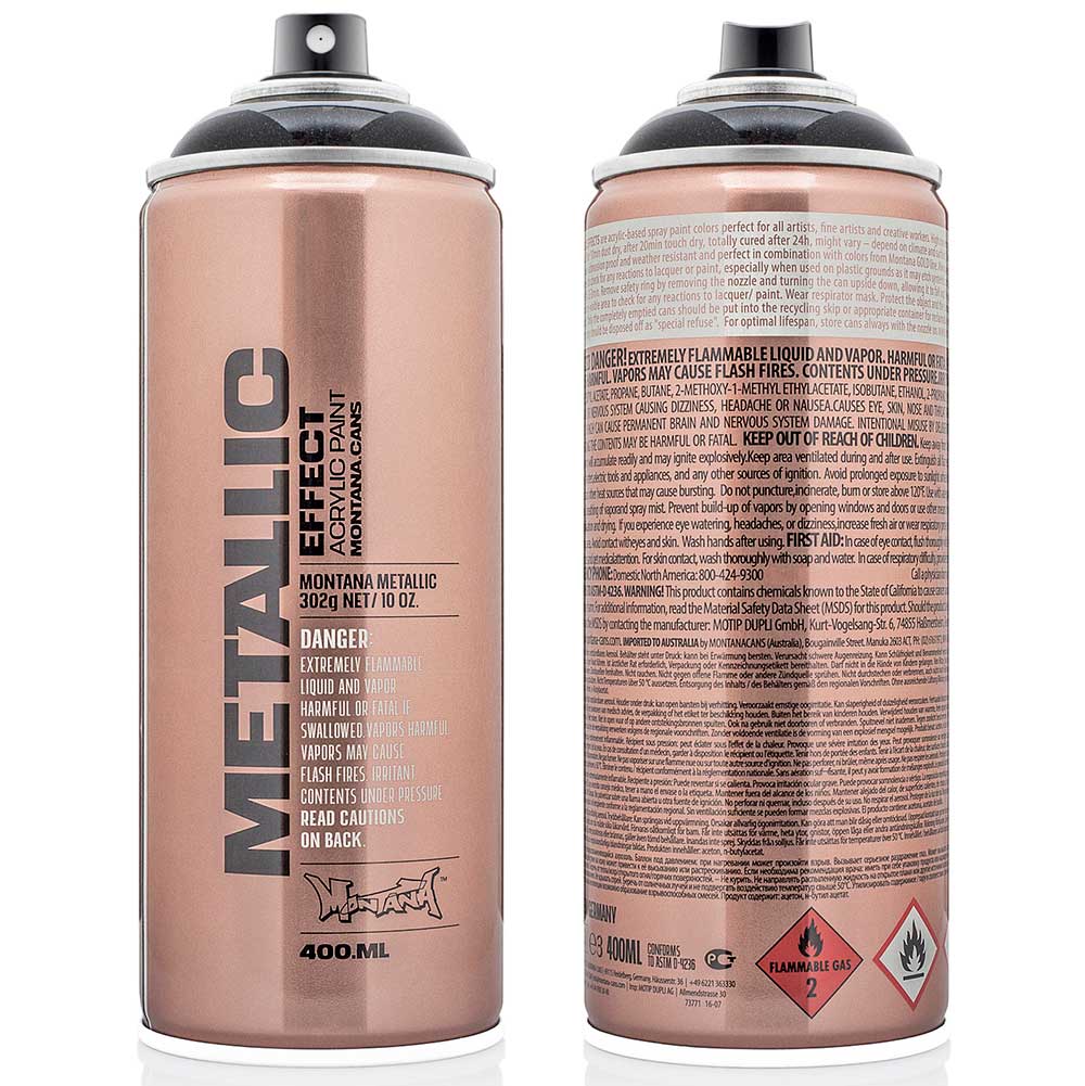 Montana Effect Metallic Sprey Boya 400ml Metallic Black EMC 9000
