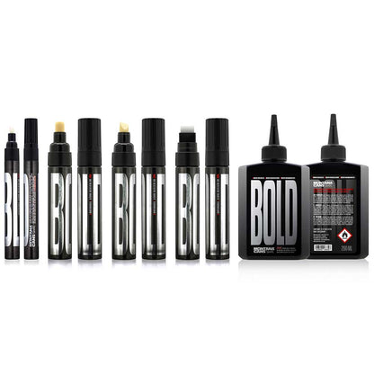 Montana Bold Ultra-Siyah Mürekkepli Permanent Markör Kesik Uç:10mm