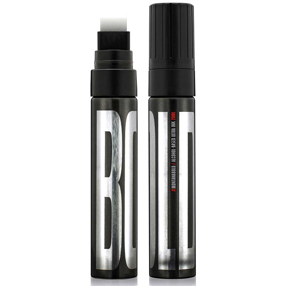 Montana Bold Ultra-Siyah Mürekkepli Permanent Markör Standard Uç:15mm