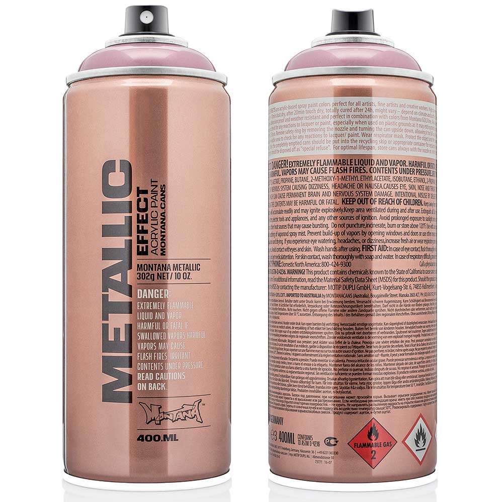 Montana Effect Metallic Sprey Boya 400ml Metallic Rosé EMC 3110