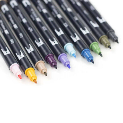 Tombow AB-T Dual Brush Pen Desert Flora (Çöl Çiçeği Renkler) 10'lu Set