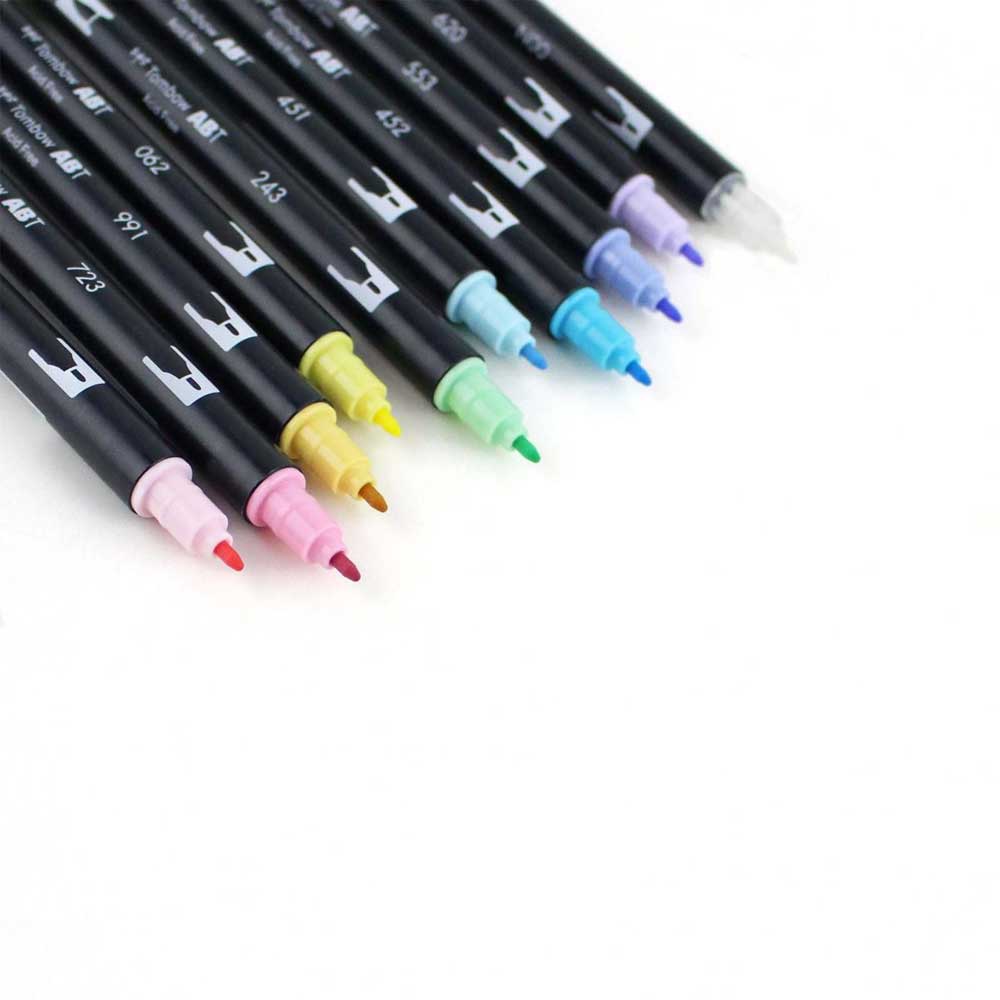 Tombow AB-T Dual Brush Pen Galaxy (Galaksi Renkleri) 10'lu Set