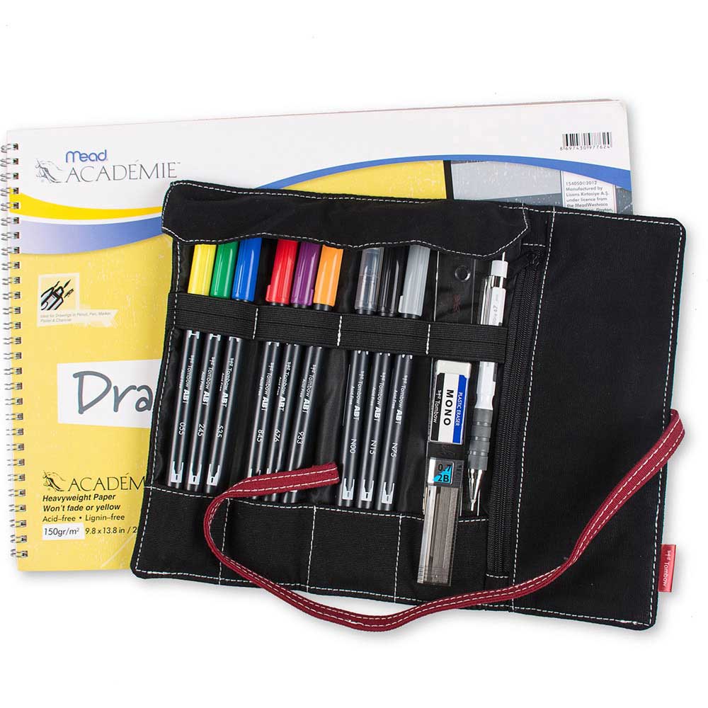 Tombow AB-T Dual Brush Pen Modern Kaligrafi Bloknotlu Set