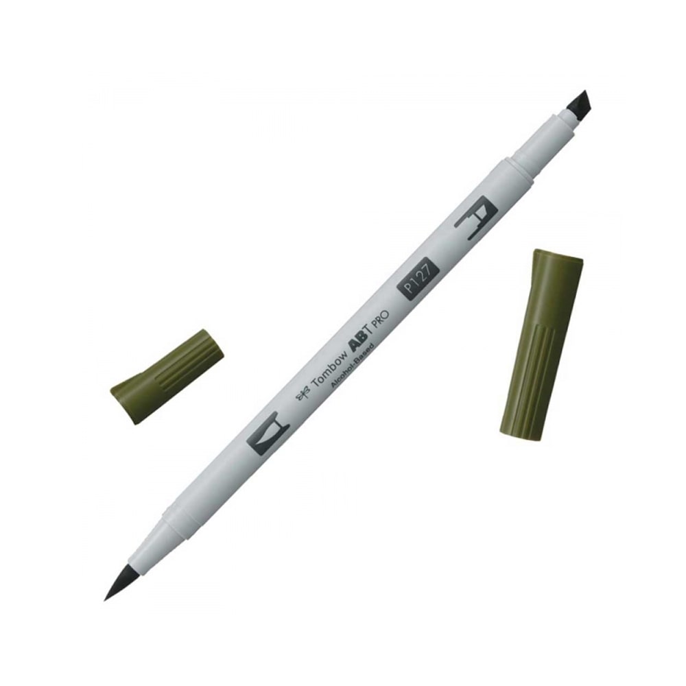 Tombow AB-T PRO Dual Brush Pen Grafik Kalemi Light Artichoke 127