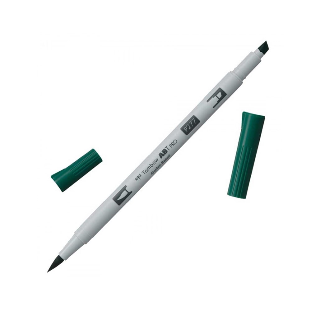 Tombow AB-T PRO Dual Brush Pen Grafik Kalemi Dark Green 277
