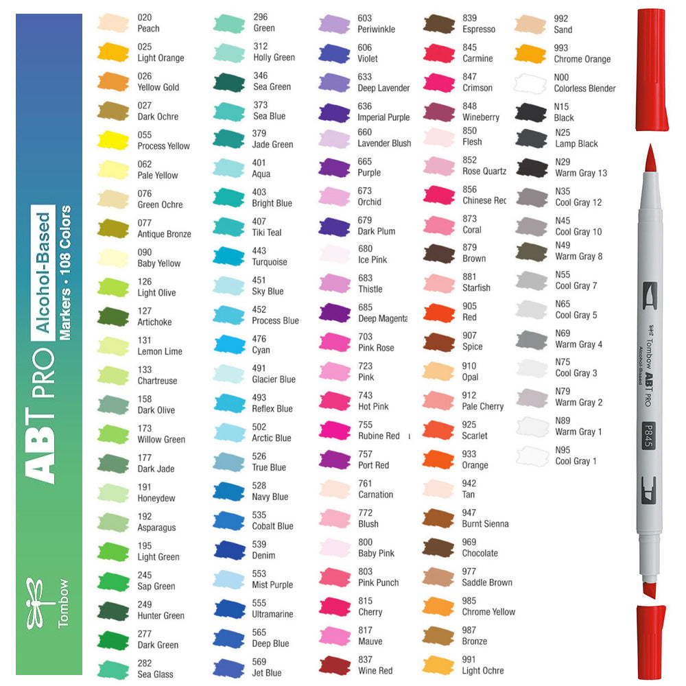 Tombow AB-T PRO Dual Brush Pen Grafik Kalemi Aqua 401