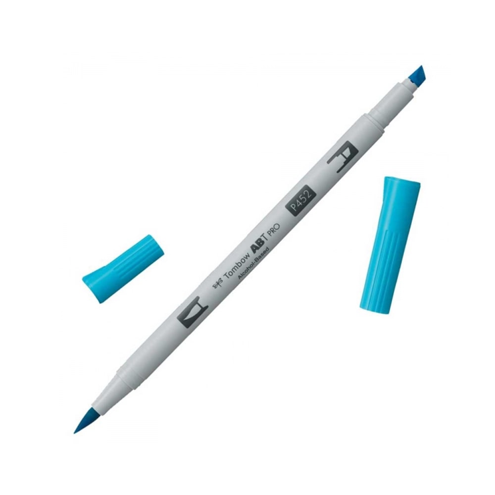 Tombow AB-T PRO Dual Brush Pen Grafik Kalemi Process Blue 452