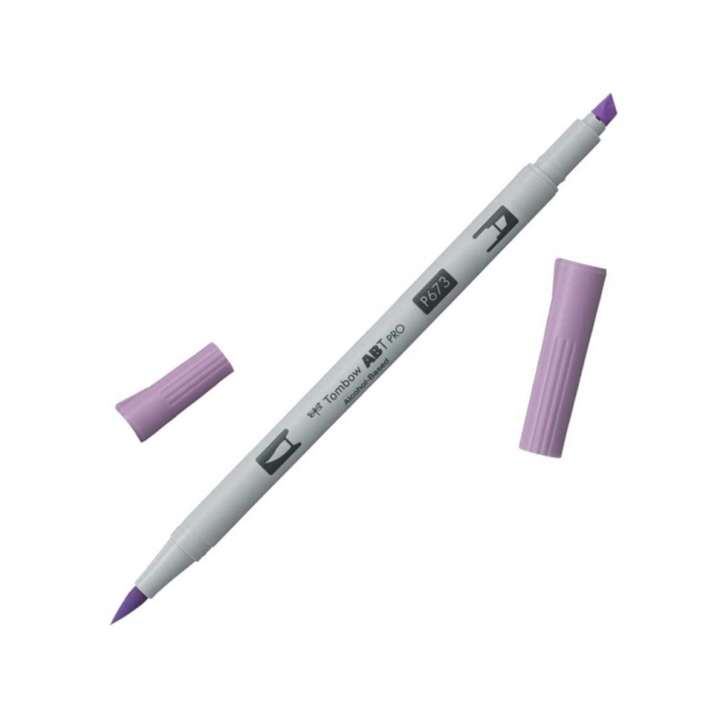 Tombow AB-T PRO Dual Brush Pen Grafik Kalemi Orchid 673