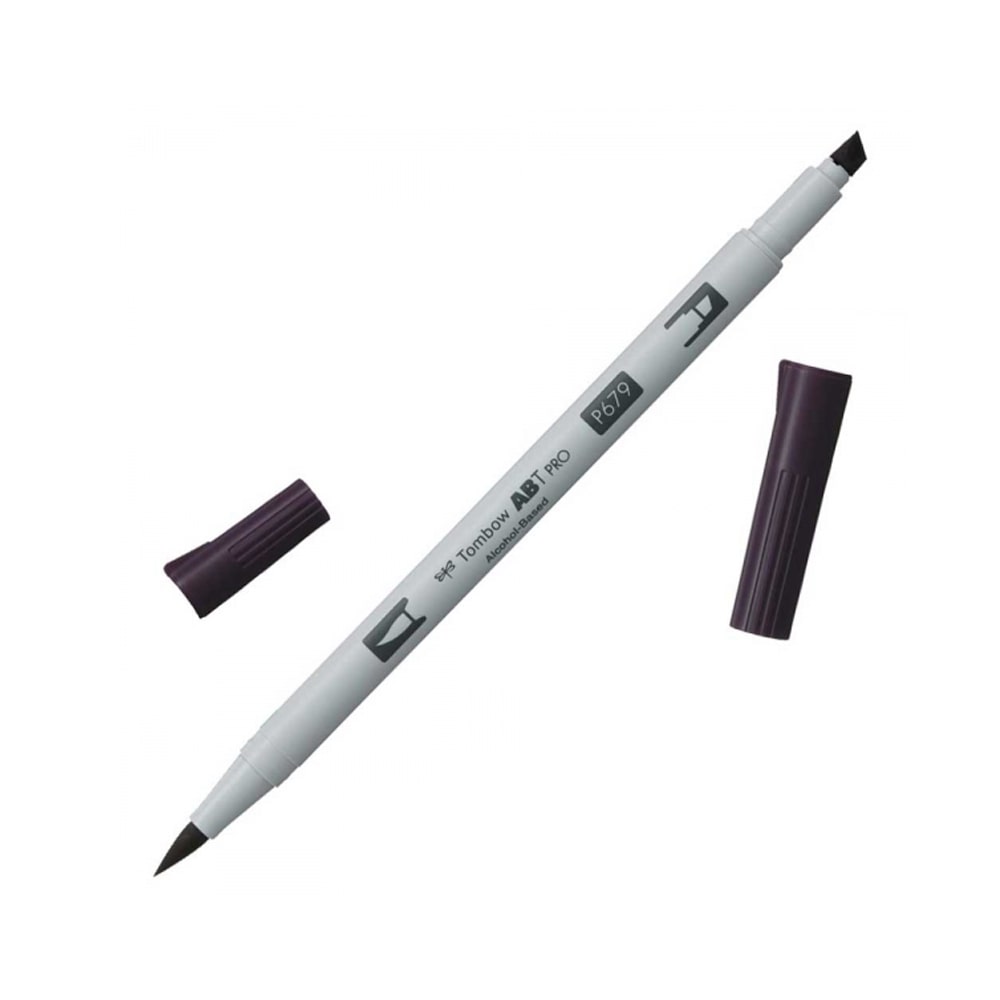 Tombow AB-T PRO Dual Brush Pen Grafik Kalemi Dark Plum 679