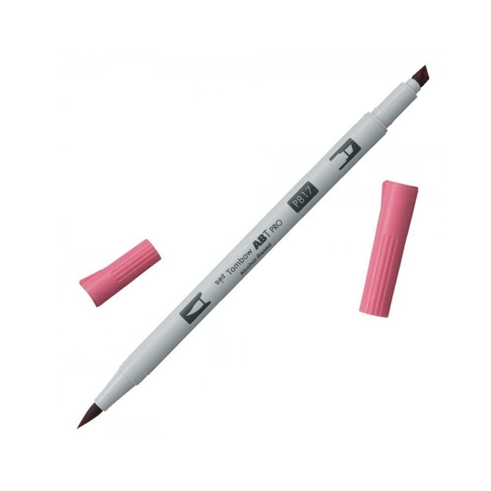 Tombow AB-T PRO Dual Brush Pen Grafik Kalemi Mauve 817