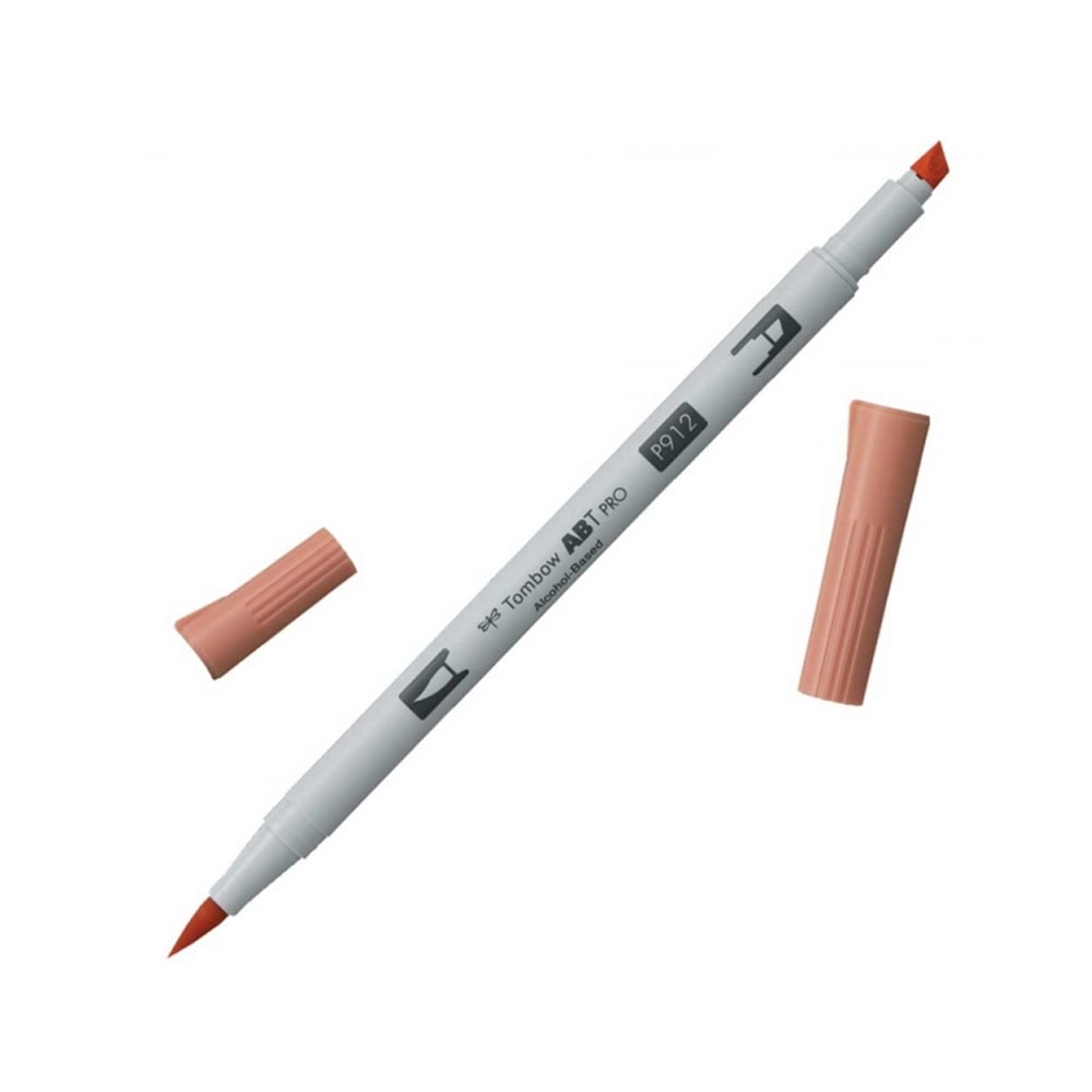 Tombow AB-T PRO Dual Brush Pen Grafik Kalemi Pale Cherry 912