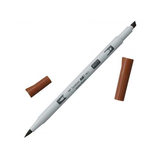 Tombow AB-T PRO Dual Brush Pen Grafik Kalemi Saddle Brown 977