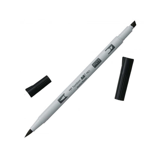 Tombow AB-T PRO Dual Brush Pen Grafik Kalemi Black N15