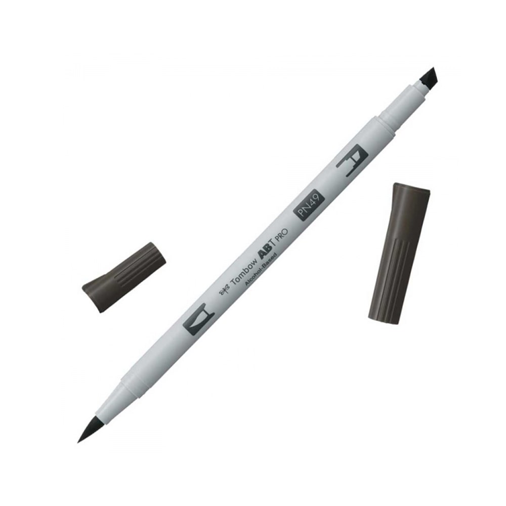 Tombow AB-T PRO Dual Brush Pen Grafik Kalemi Warm Gray 8 N49