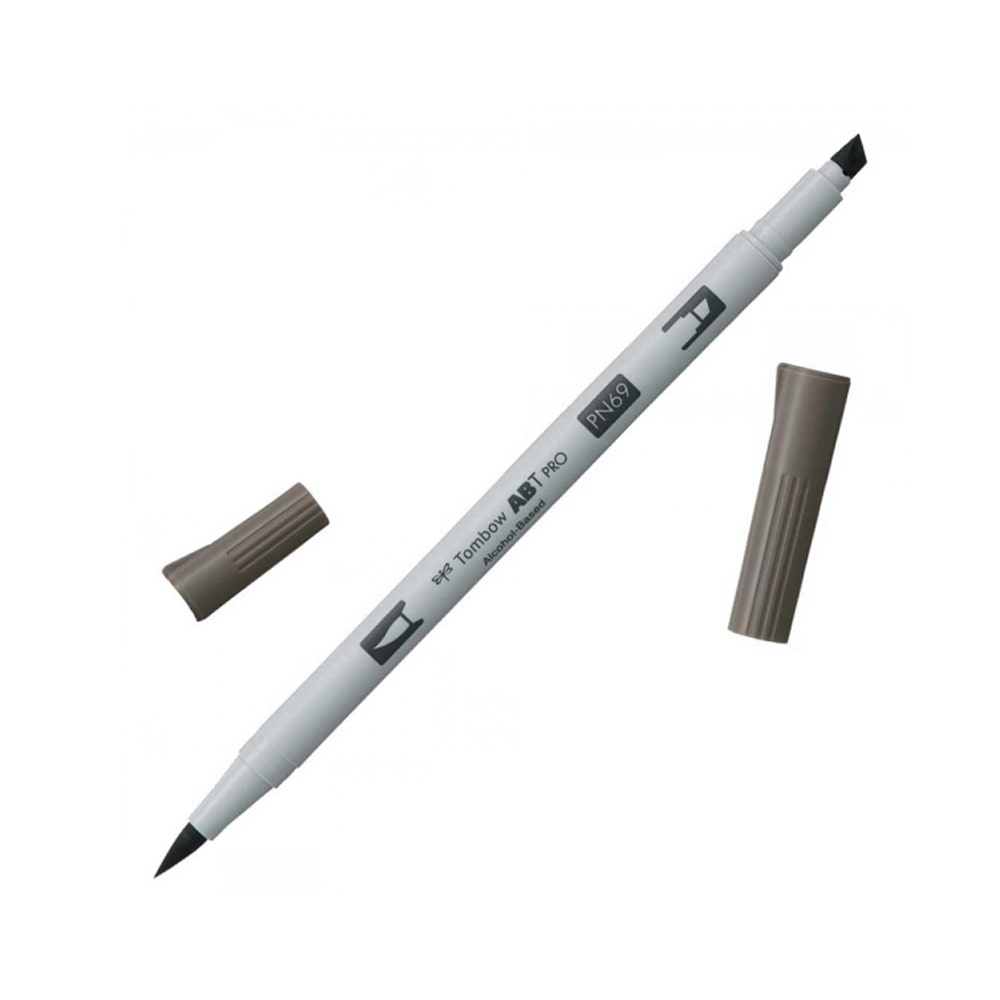 Tombow AB-T PRO Dual Brush Pen Grafik Kalemi Warm Gray 4 N69