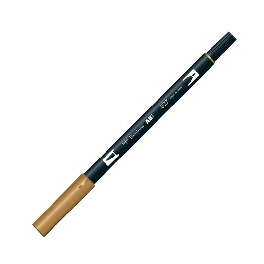 Tombow AB-T Dual Brush Pen Grafik Kalemi Dark Ochre 027