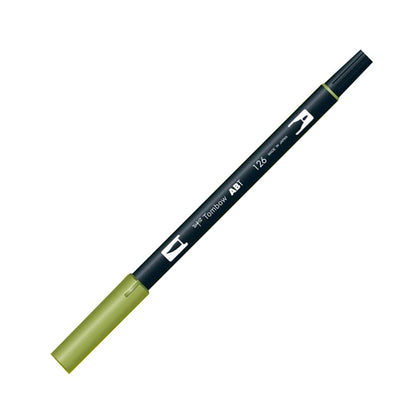 Tombow AB-T Dual Brush Pen Grafik Kalemi Light Olive 126
