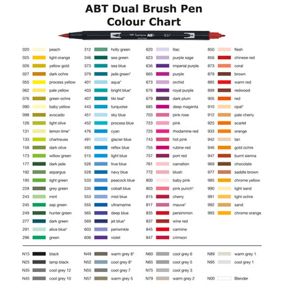 Tombow AB-T Dual Brush Pen Grafik Kalemi Mint 243