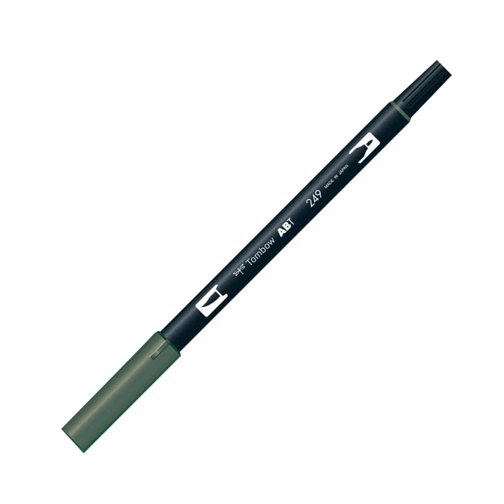 Tombow AB-T Dual Brush Pen Grafik Kalemi Hunter Green 249