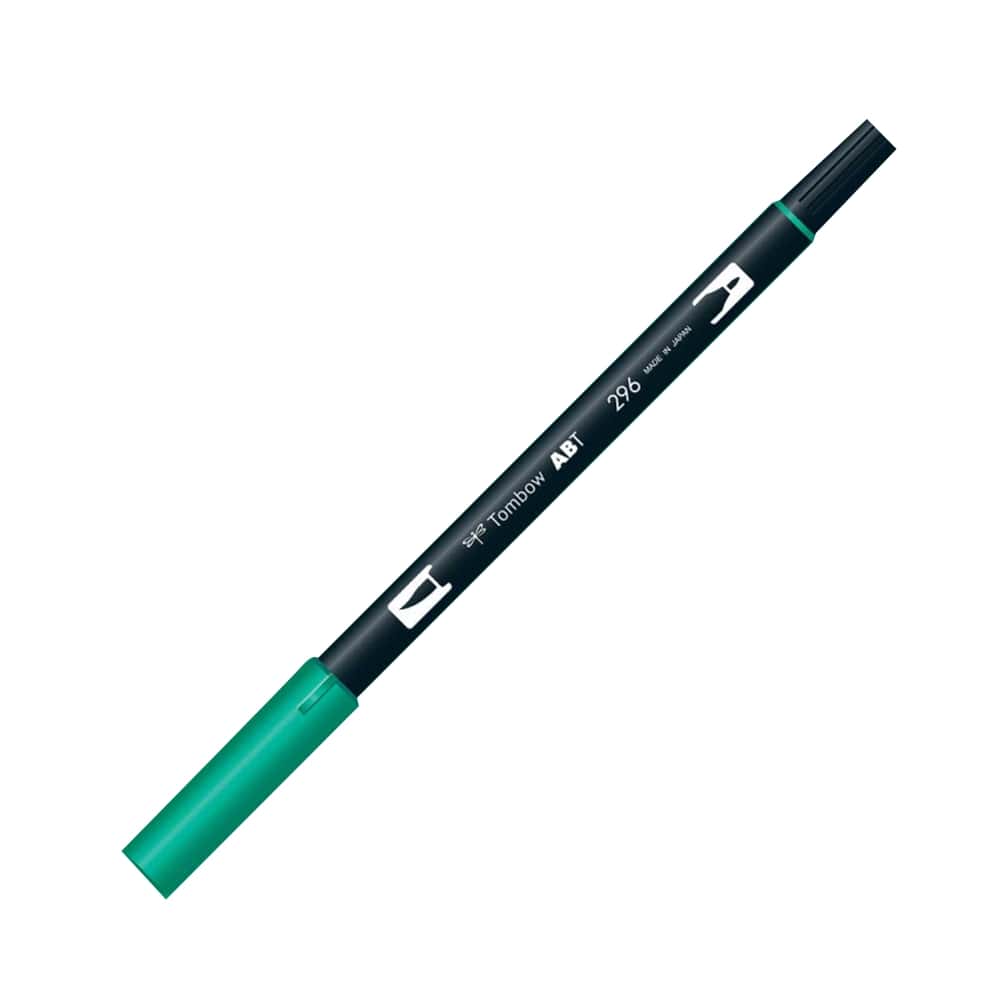 Tombow AB-T Dual Brush Pen Grafik Kalemi Green 296