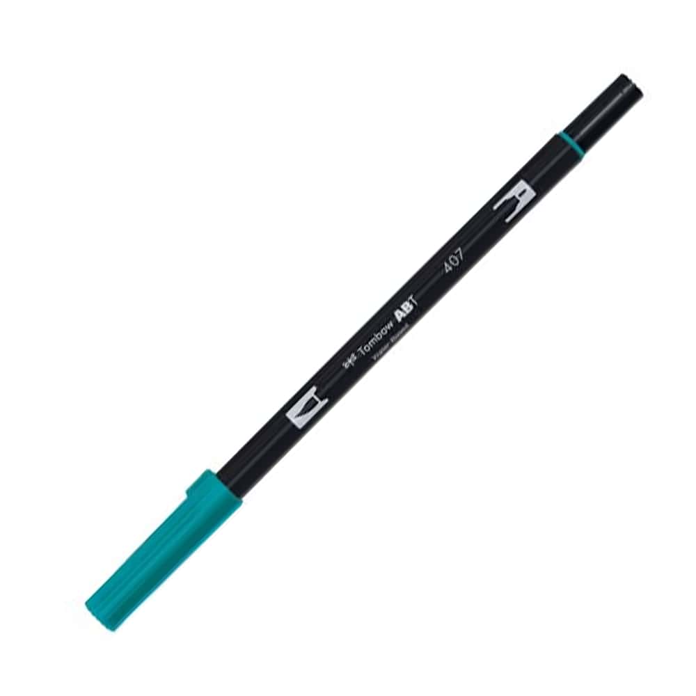 Tombow AB-T Dual Brush Pen Grafik Kalemi Tiki Teal 407