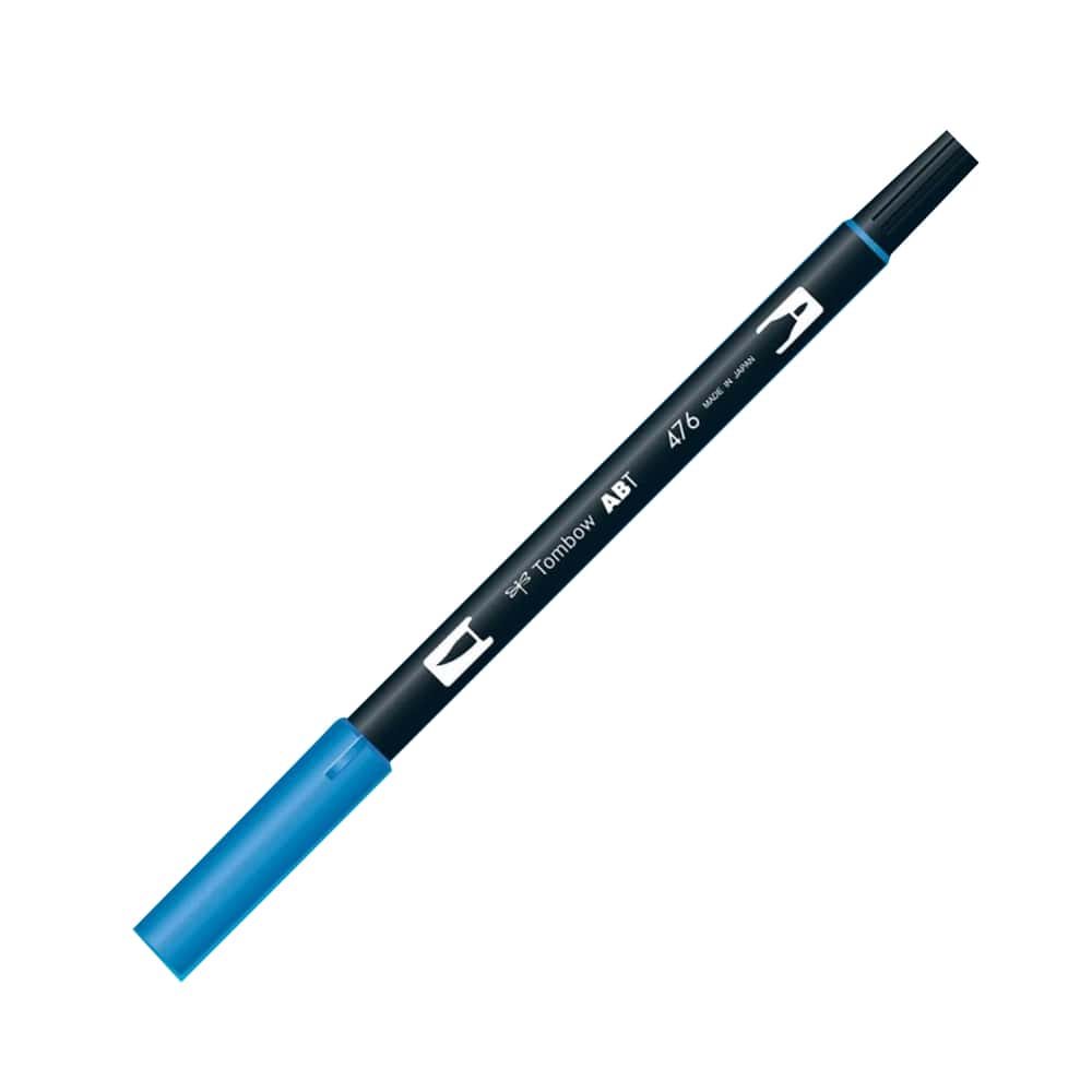 Tombow AB-T Dual Brush Pen Grafik Kalemi Cyan 476