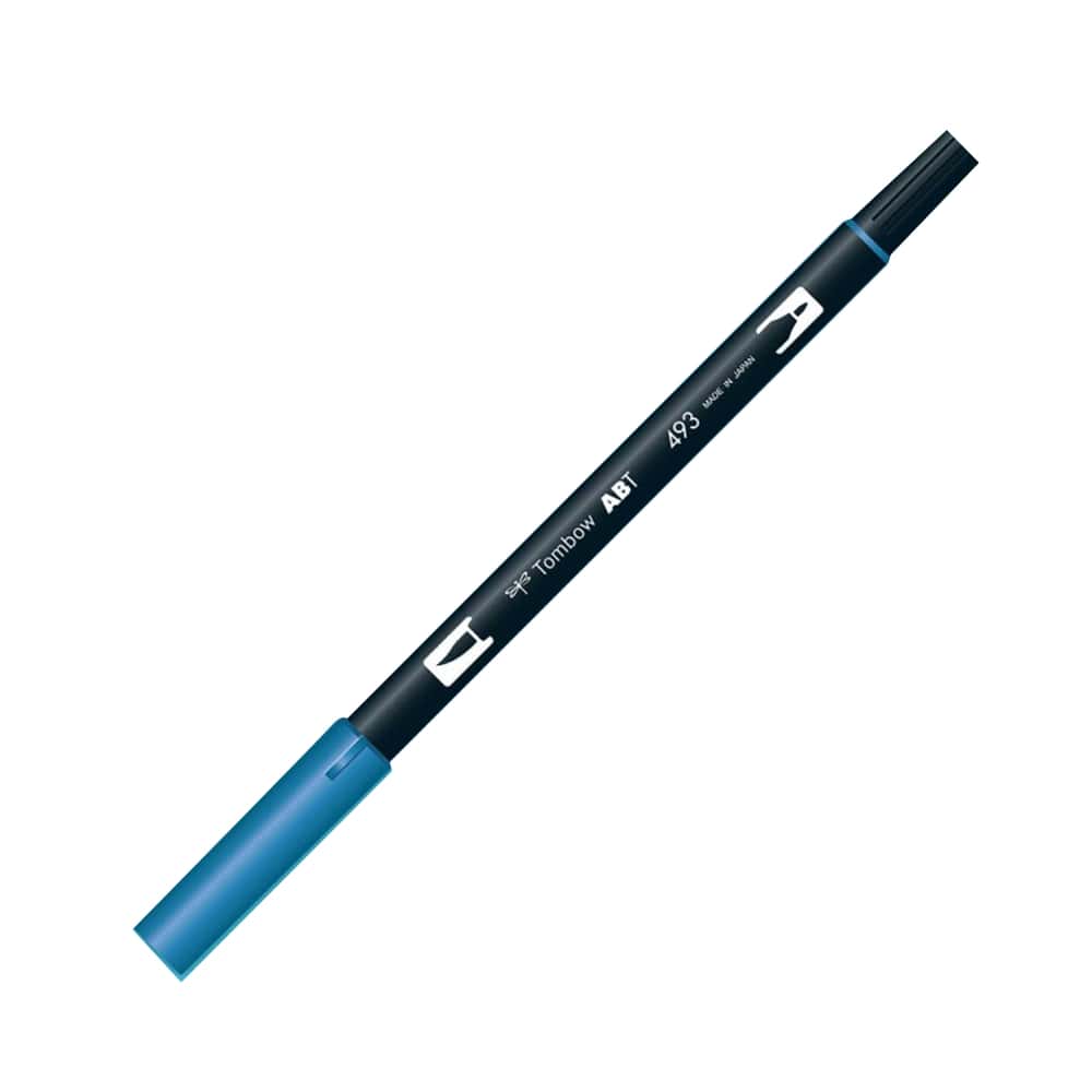 Tombow AB-T Dual Brush Pen Grafik Kalemi Reflex Blue 493