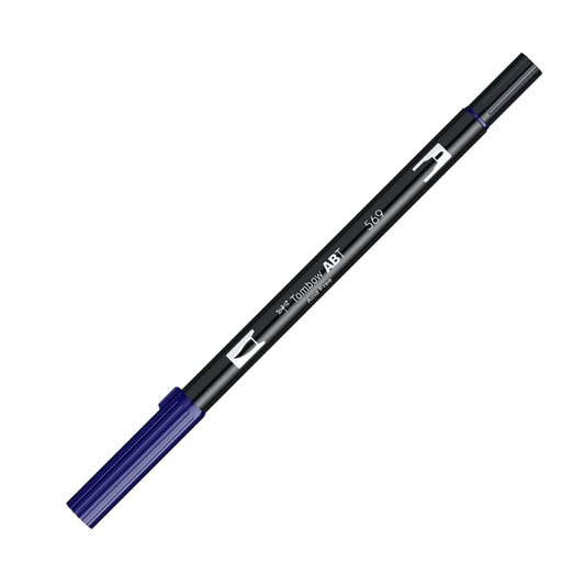 Tombow AB-T Dual Brush Pen Grafik Kalemi Jet Blue 569