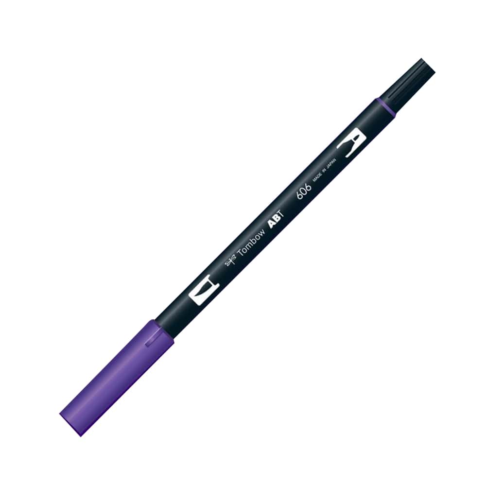Tombow AB-T Dual Brush Pen Grafik Kalemi Violet 606