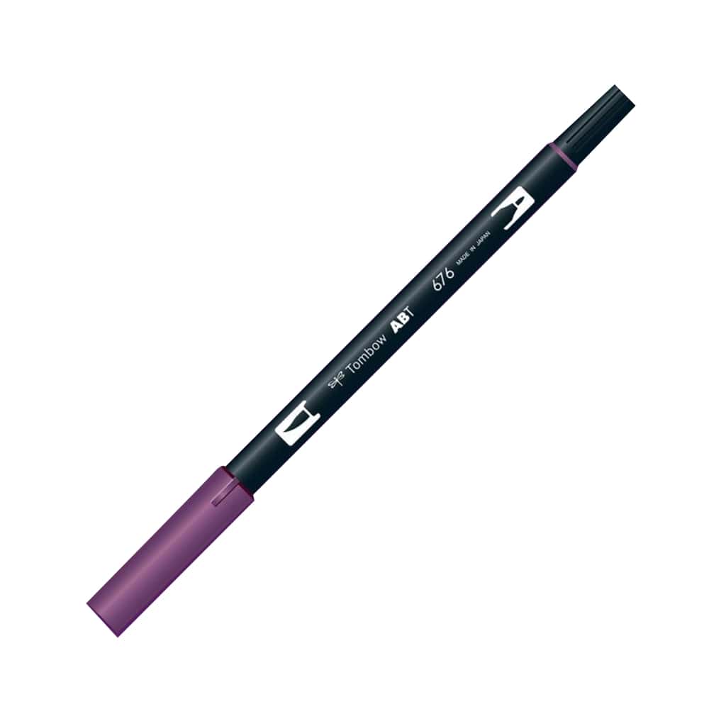Tombow AB-T Dual Brush Pen Grafik Kalemi Royal Purple 676