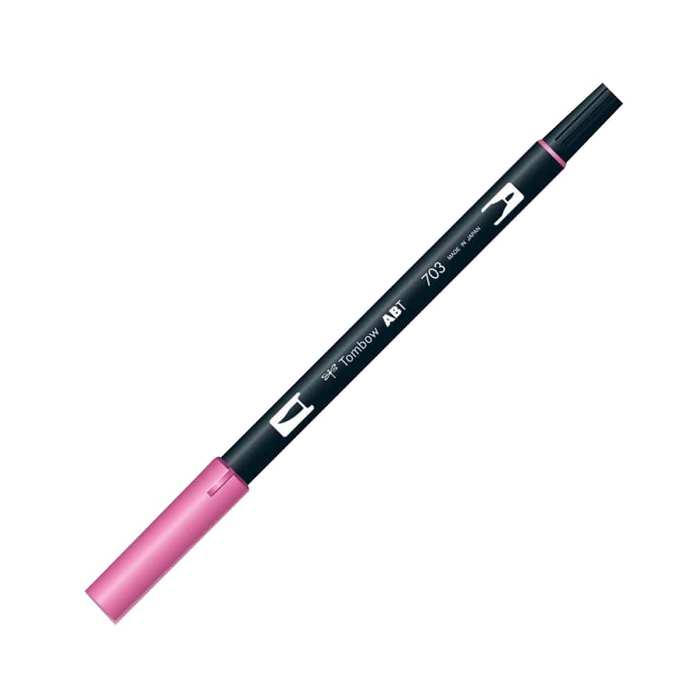 Tombow AB-T Dual Brush Pen Grafik Kalemi Pink Rose 703