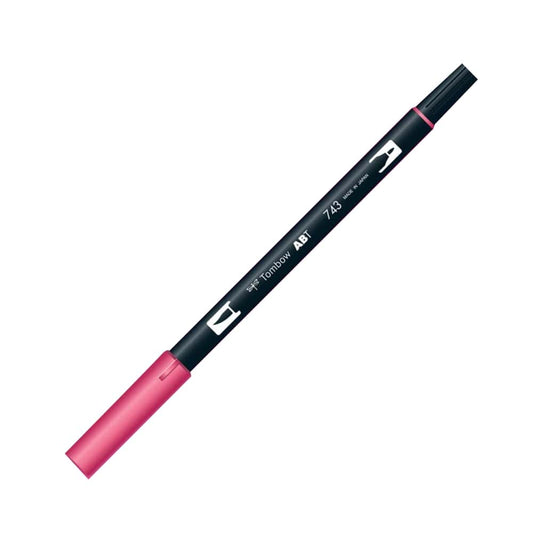 Tombow AB-T Dual Brush Pen Grafik Kalemi Hot Pink 743