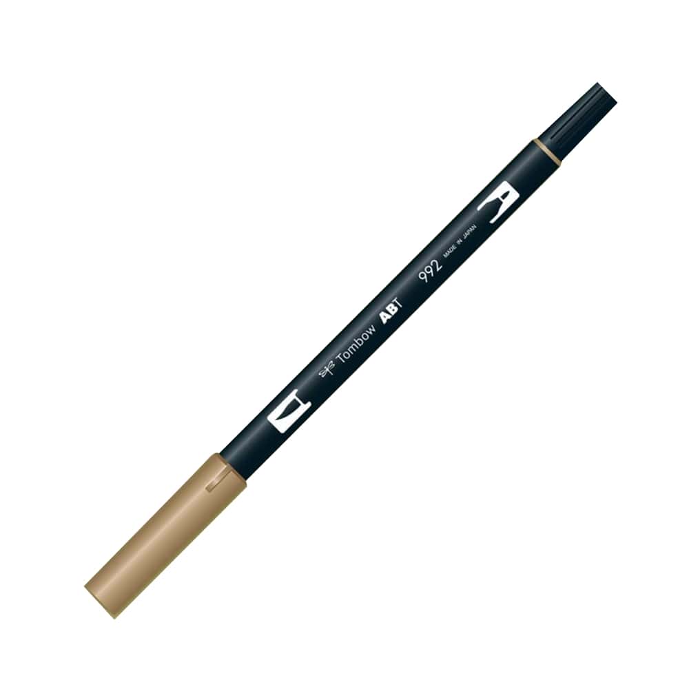 Tombow AB-T Dual Brush Pen Grafik Kalemi Sand 992