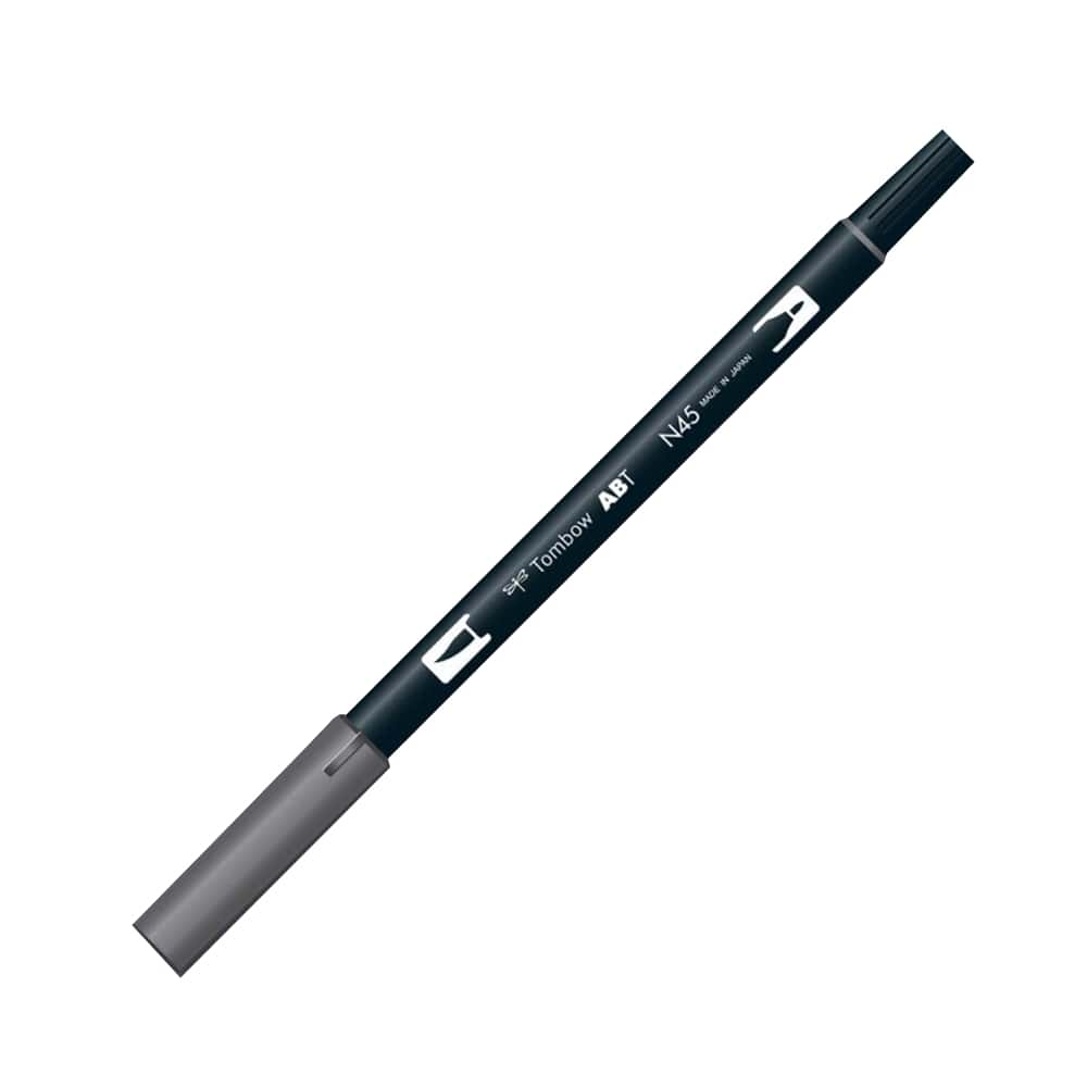 Tombow AB-T Dual Brush Pen Grafik Kalemi Cool Gray 10 N45