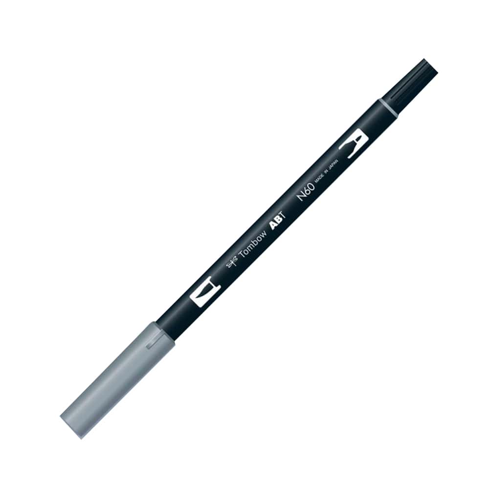Tombow AB-T Dual Brush Pen Grafik Kalemi Cool Gray 6 N60