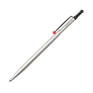 Tombow ZOOM 727 Tükenmez Kalem 0.7mm Karton Kutulu Gümüş (Kırmızı klips)