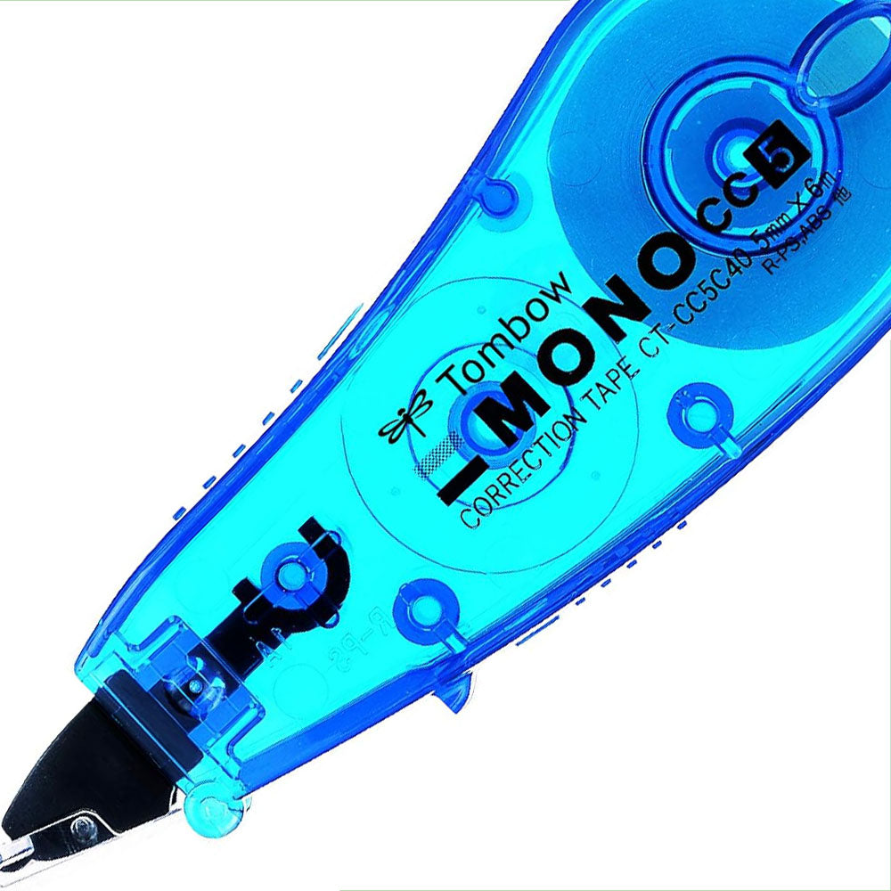Tombow MONO CC Mini Şerit Silici 5mmx6m Şeffaf Mavi