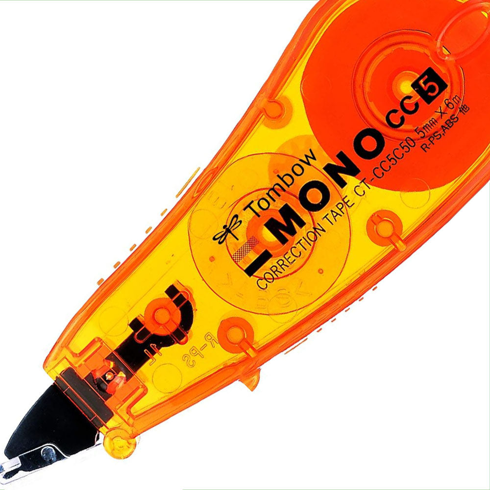 Tombow MONO CC Mini Şerit Silici 5mmx6m Şeffaf Turuncu