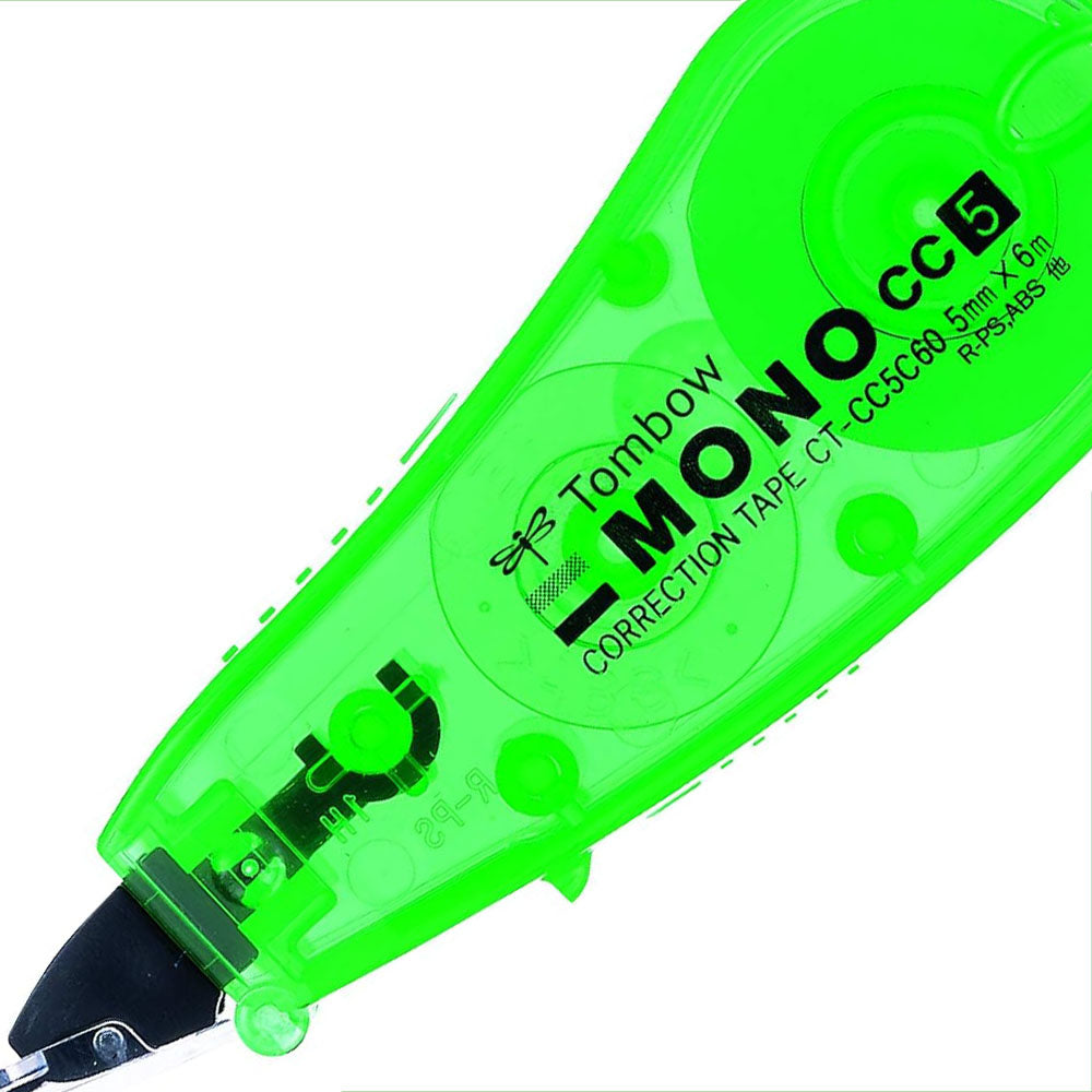 Tombow MONO CC 5 Mini Şerit Silici 5mmx6m Şeffaf Yeşil