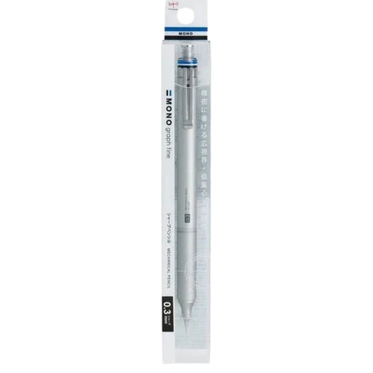 Tombow MONO Graph Fine Mekanik Kurşun Kalem 0,3mm PP Kutulu Gümüş