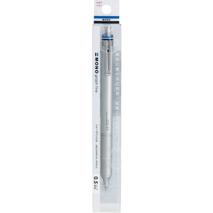 Tombow MONO Graph Fine Mekanik Kurşun Kalem 0,5mm PP Kutulu Gümüş