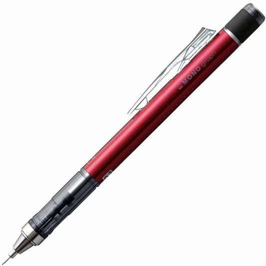 Tombow MONO Graph Mekanik Kurşun Kalem 0.5mm Kırmızı (Blisterli)