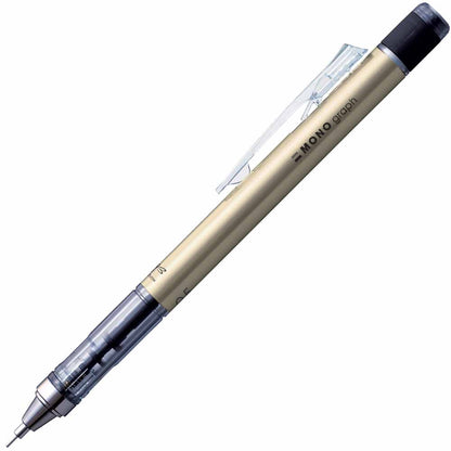 Tombow MONO Graph Metal Mekanik Kurşun Kalem 0.5mm Altın (Blisterli)