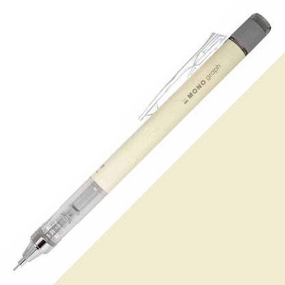 Tombow MONO Graph Pastel Mekanik Kurşun Kalem 0.5mm Krem Sarı (Blisterli)