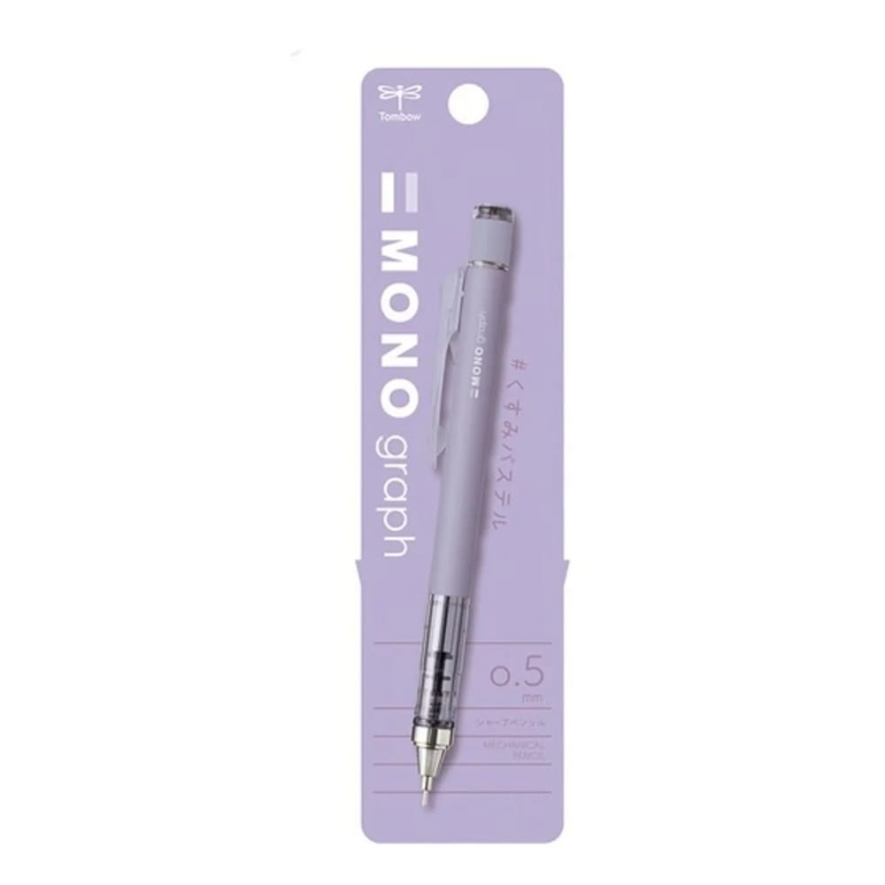 Tombow MONO Graph Faded Mekanik Kurşun Kalem 0.5mm Lavanta (Blisterli)