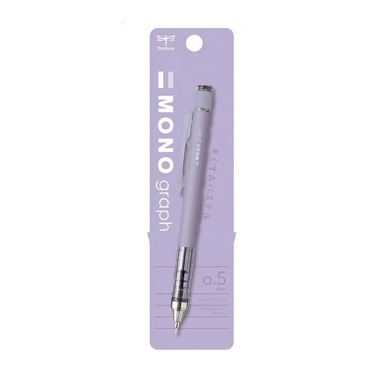 Tombow MONO Graph Faded Mekanik Kurşun Kalem 0.5mm Lavanta (Blisterli)